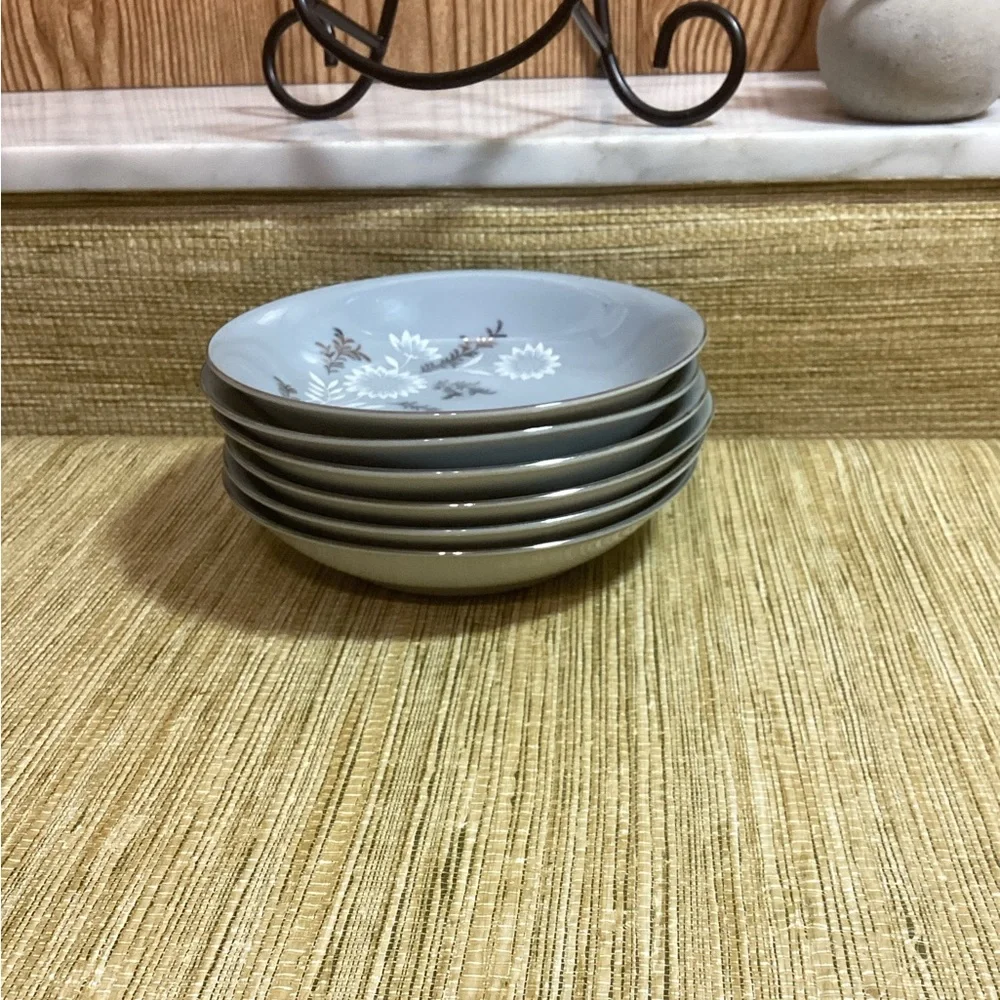 Vintage SEYFI  Fine China Starlite 3171 made in Japan set of 6